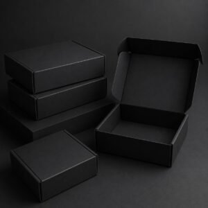 Matte Black Mailer Boxes