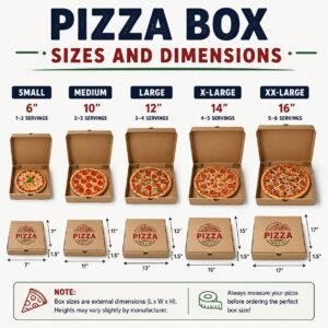 Pizza Box Sizes and Dimensions