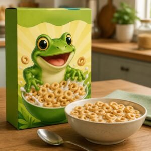 cereal with frog on box in uk